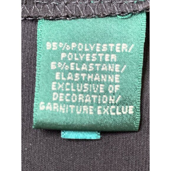 NWT Ralph Lauren One-Shoulder Black Gown Formal Crystal Brooch Size 8 RX10351 - Picture 5 of 14